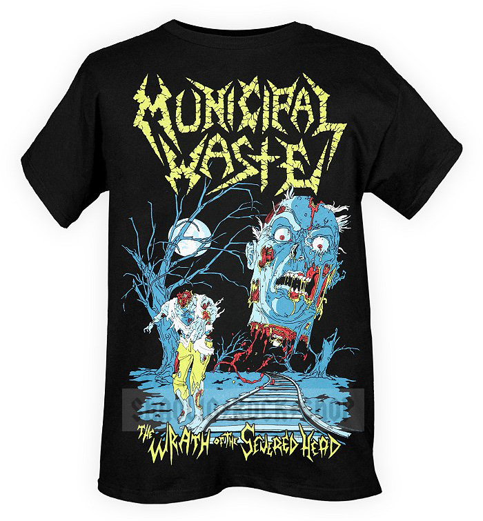 Municipal Waste Playera Ofcial The Wrath Of The Severed Head