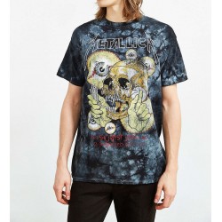 Metallica Playera Vertigo Shortest Straw Dye