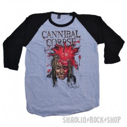 Cannibal Corpse Playera Raglan  High Velocity Impact Spatter