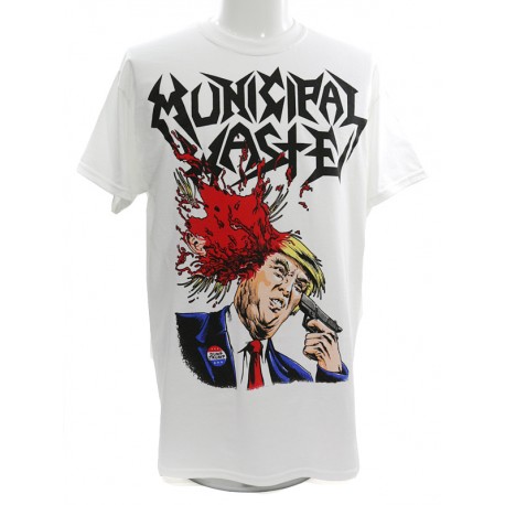 Municipal Waste Playera Trump Walls of Death White