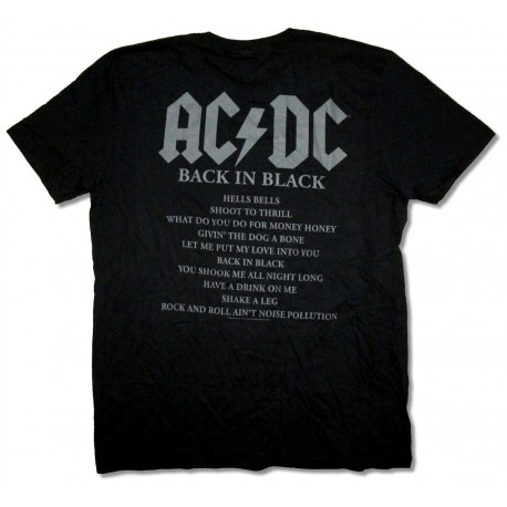 AC/DC Playera Back In Black 35th Anniversary