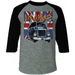 Def Leppard Playera On Through The Night Raglan