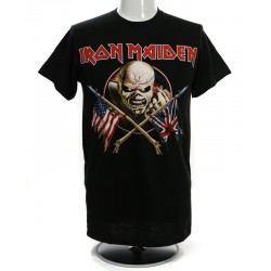 Iron Maiden Playera Crossed Flag