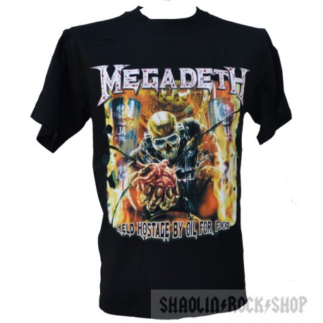 Megadeth Playera Held Hostage By Oil For Food