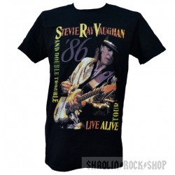 Stevie Ray Vaughan Playera Live Alive Tour 1986