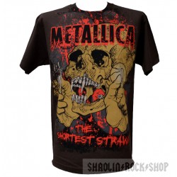 Metallica Playera Shortest Straw 