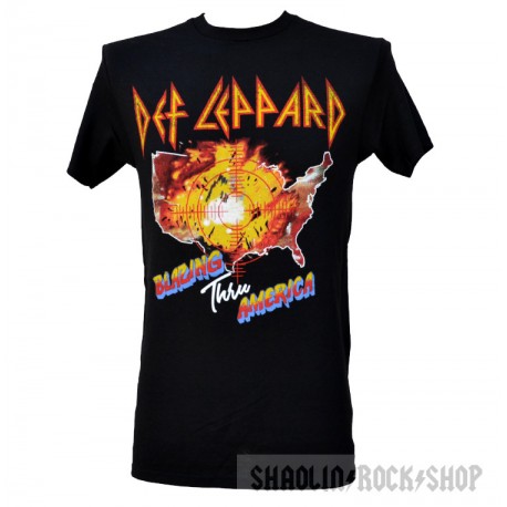 Def Leppard Playera Blazing Thru America Tour 1983