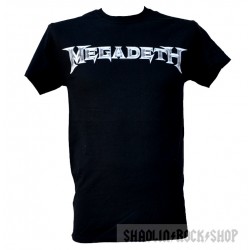 Megadeth Playera White Logo