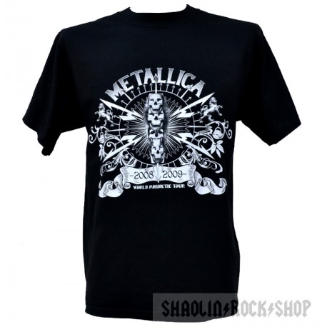 Metallica Playera World Magnetic Tour Skulls