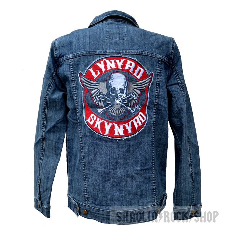 Lynyrd Skynyrd Biker Denim Jacket - Shaolin Rock Shop