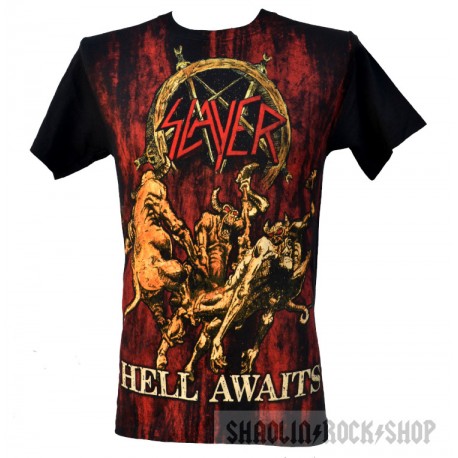 Slayer Playera Hell Awaits Jumbo