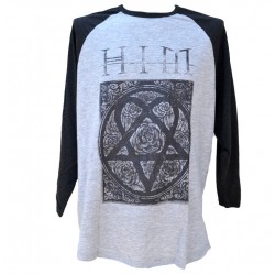 HIM Playera Slim Fit Heartagram Raglan