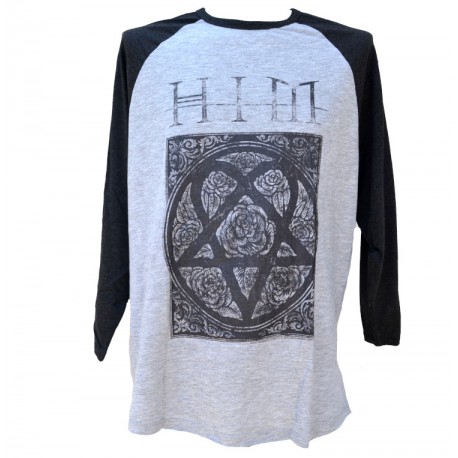 HIM Playera Slim Fit Heartagram Raglan