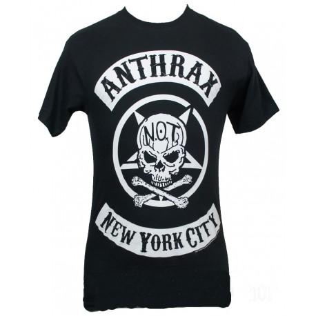 Anthrax Playera Biker Skull