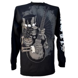 Guns N' Roses Playera Slash Skull Manga Larga LS