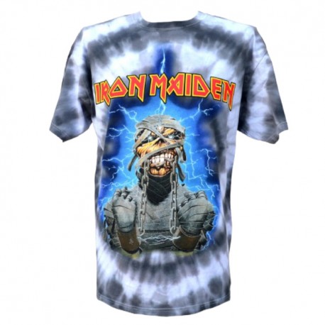 Iron Maiden Playera Powerslave Tie Dye