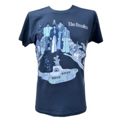 The Beatles Playera Yellow Submarine Blue