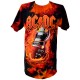 AC/DC Playera Guitar Tie Dye