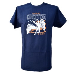 Led Zeppelin Playera Swan Song Navy