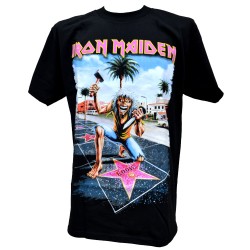 Iron Maiden Shirt Somewhere Back In Time Tour - Los Angeles 2008 Event Reissue